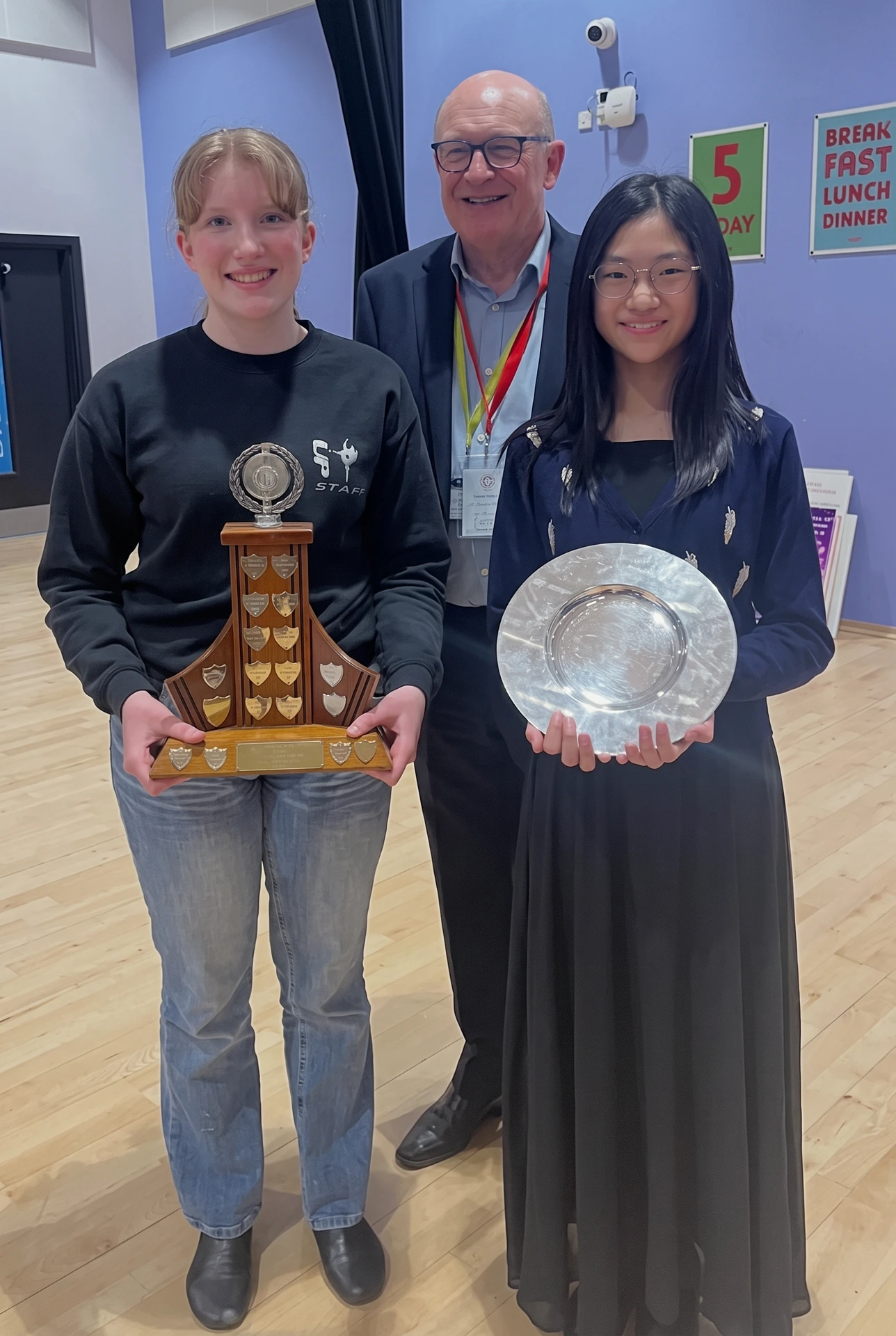 The 2026 Harrogate Competitive Festival champions holding their trophies